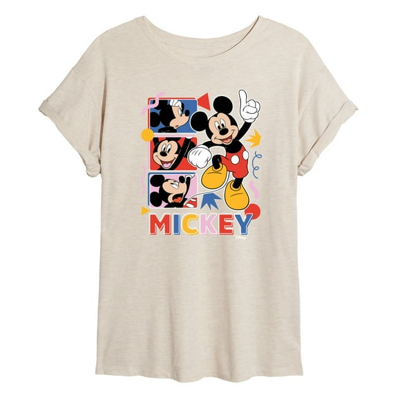 Disney - Mickey Tribute Panels  - Women's Oversized T-Shirt