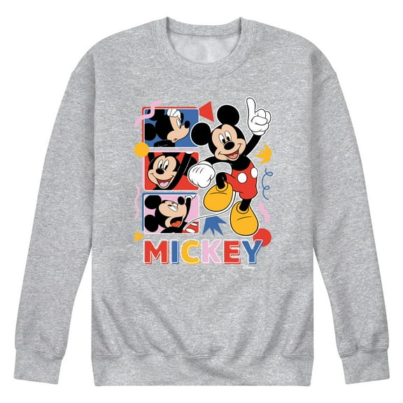 Disney - Mickey Tribute Panels - Men's Crew Neck Fleece Pullover