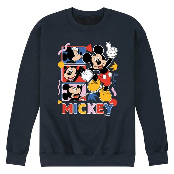 Disney - Mickey Tribute Panels - Men's Crew Neck Fleece Pullover