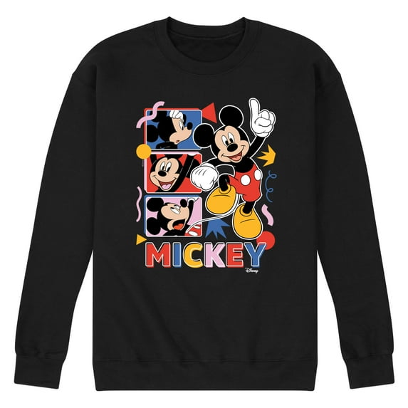 Disney - Mickey Tribute Panels - Men's Crew Neck Fleece Pullover