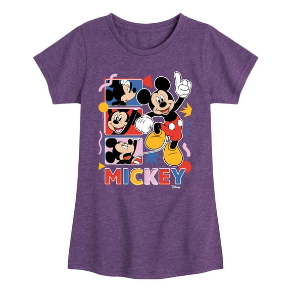 Disney - Mickey Tribute Panels - Toddler & Youth Girls Short Sleeve Graphic T-Shirt