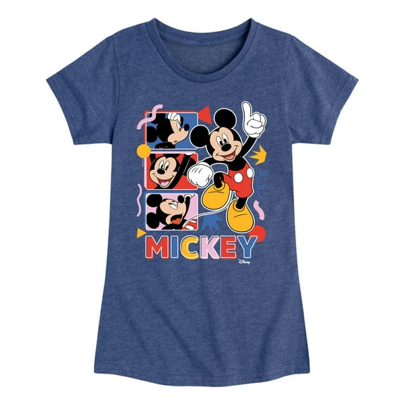 Disney - Mickey Tribute Panels - Toddler & Youth Girls Short Sleeve Graphic T-Shirt