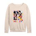 thumbnail image 1 of Disney - Mickey Tribute Panels - Women's Lightweight French Terry Long Sleeve Shirt, 1 of 5