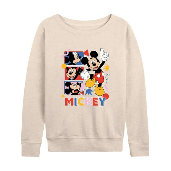 Disney - Mickey Tribute Panels - Women's Lightweight French Terry Long Sleeve Shirt