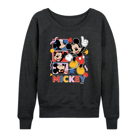 Disney - Mickey Tribute Panels - Women's Lightweight French Terry Long Sleeve Shirt