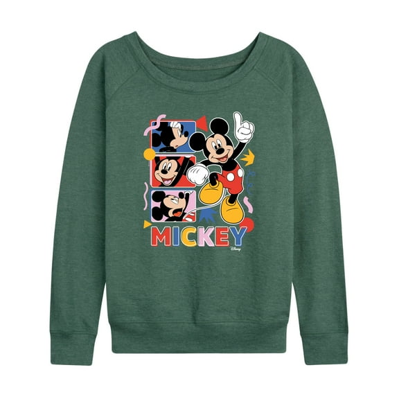 Disney - Mickey Tribute Panels - Women's Lightweight French Terry Long Sleeve Shirt