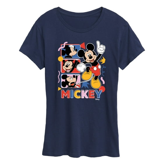 Disney - Mickey Tribute Panels - Women's Short Sleeve Graphic T-Shirt
