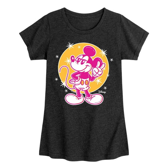 Disney - Mickey Tribute - Toddler & Youth Girls Short Sleeve Graphic T-Shirt
