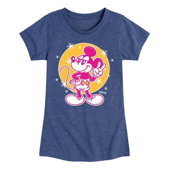 Disney - Mickey Tribute - Toddler & Youth Girls Short Sleeve Graphic T-Shirt