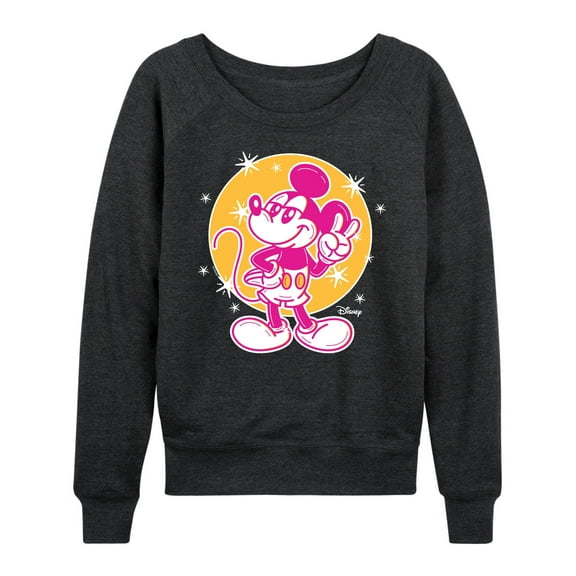 Disney - Mickey Tribute - Women's Lightweight French Terry Long Sleeve Shirt