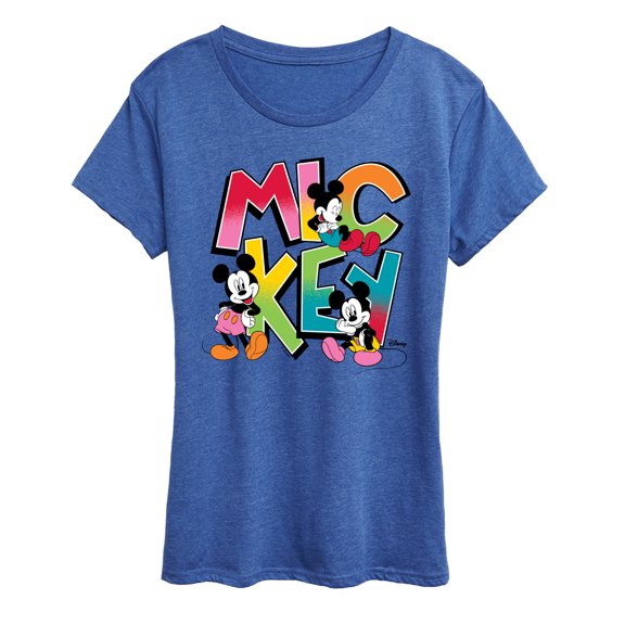 Disney - Mickey Type - Women's Short Sleeve Graphic T-Shirt