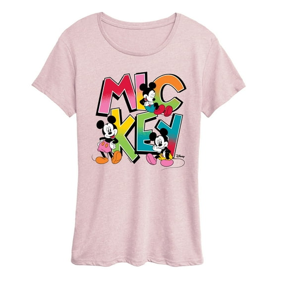Disney - Mickey Type - Women's Short Sleeve Graphic T-Shirt
