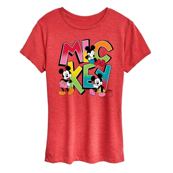 Disney - Mickey Type - Women's Short Sleeve Graphic T-Shirt