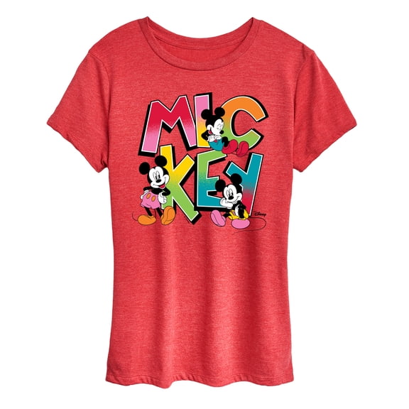Disney - Mickey Type - Women's Short Sleeve Graphic T-Shirt