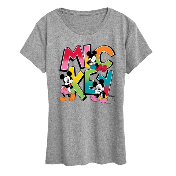 Disney - Mickey Type - Women's Short Sleeve Graphic T-Shirt