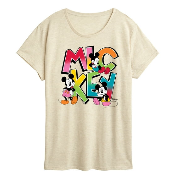Disney - Mickey Type - Women's Short Sleeve Graphic T-Shirt