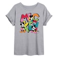 thumbnail image 1 of Disney - Mickey Type - Womens Oversized Graphic T-Shirt, 1 of 4
