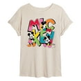 thumbnail image 1 of Disney - Mickey Type - Womens Oversized Graphic T-Shirt, 1 of 4