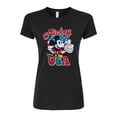 thumbnail image 1 of Disney - Mickey USA - Juniors Fitted Graphic T-Shirt, 1 of 5