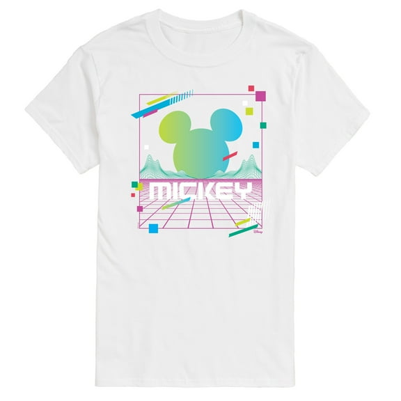 Disney - Mickey Vaporwave Sunset - Men's Short Sleeve Graphic T-Shirt