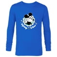 thumbnail image 1 of Disney Mickey Vibes Retro Cool - Long Sleeve T-Shirt for Men - Customized-Navy, 1 of 5