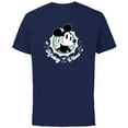 thumbnail image 1 of Disney Mickey Vibes Retro Cool - Short Sleeve Cotton T-Shirt for Adults - Customized-Navy, 1 of 5