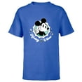 thumbnail image 1 of Disney Mickey Vibes Retro Cool - Short Sleeve T-Shirt for Kids - Customized-Royal, 1 of 5