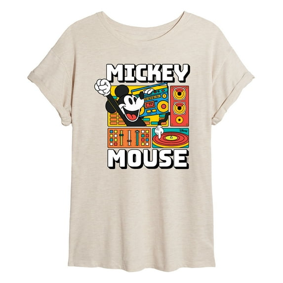 Disney - Mickey Wave Form - Women's Oversized T-Shirt