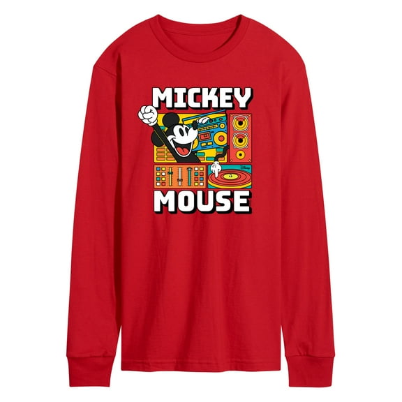 Disney - Mickey Wave Form - Men's Long Sleeve Graphic T-Shirt