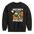 thumbnail image 1 of Disney - Mickey Wave Form - Toddler & Youth Crewneck Fleece Sweatshirt, 1 of 5