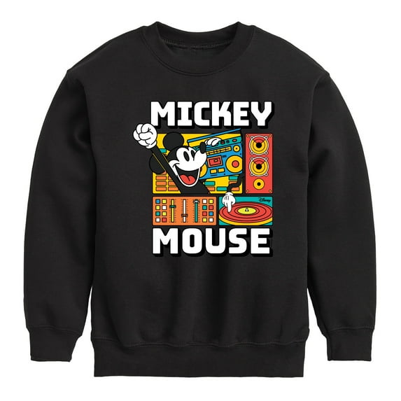 Disney - Mickey Wave Form - Toddler & Youth Crewneck Fleece Sweatshirt