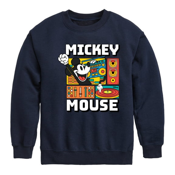 Disney - Mickey Wave Form - Toddler & Youth Crewneck Fleece Sweatshirt