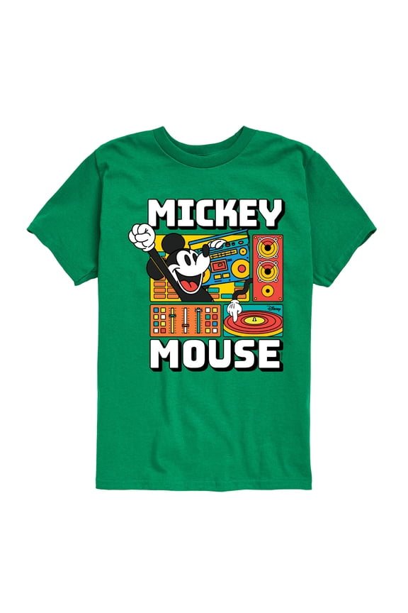 - Mickey Wave Form - Toddler & Youth Short Sleeve Graphic T-Shirt