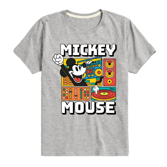 Disney - Mickey Wave Form - Toddler & Youth Short Sleeve Graphic T-Shirt
