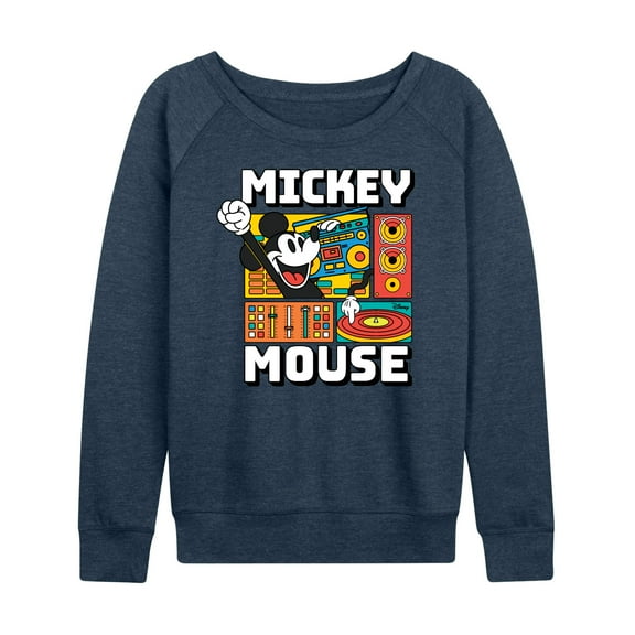 Disney - Mickey Wave Form - Women's Lightweight French Terry Long Sleeve Shirt