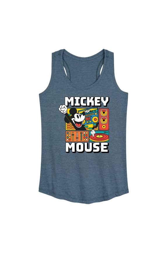 - Mickey Wave Form - Women's Racerback Tank Top