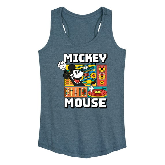 Disney - Mickey Wave Form - Women's Racerback Tank Top
