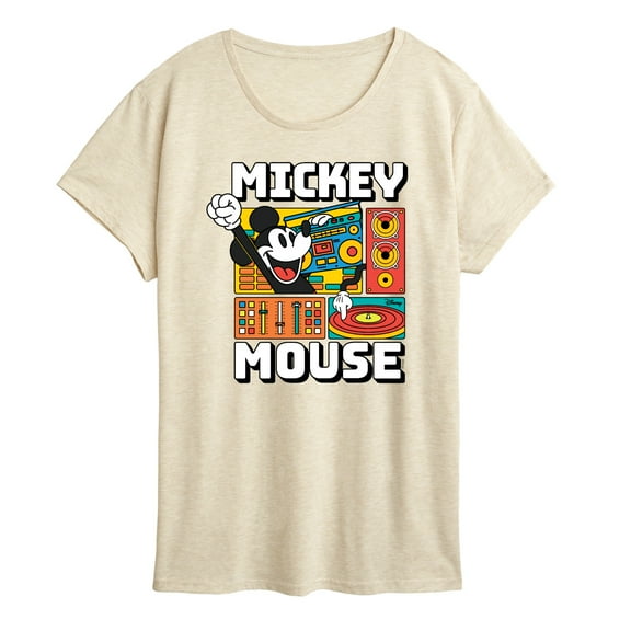 Disney - Mickey Wave Form - Women's Short Sleeve Graphic T-Shirt