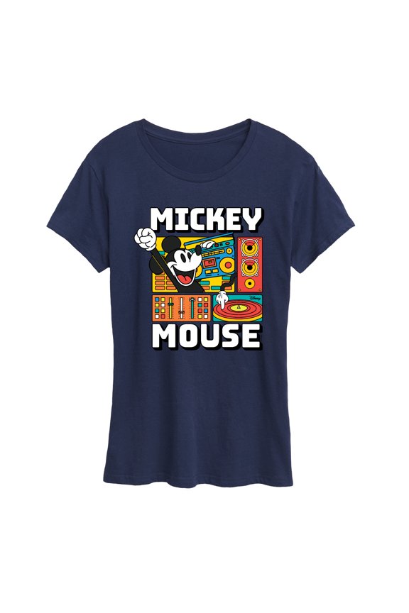 - Mickey Wave Form - Women's Short Sleeve Graphic T-Shirt