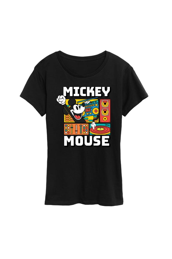 - Mickey Wave Form - Women's Short Sleeve Graphic T-Shirt