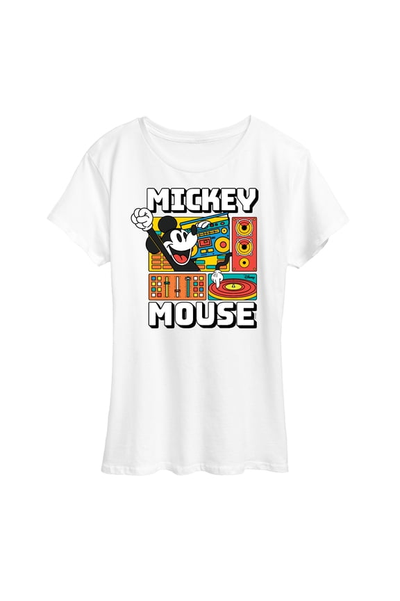 - Mickey Wave Form - Women's Short Sleeve Graphic T-Shirt