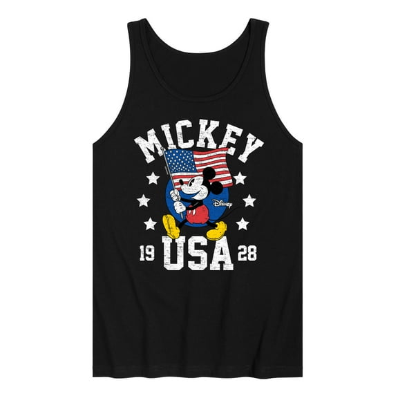 Disney - Mickey Waving Flag USA - Men's Jersey Tank Top