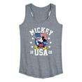 thumbnail image 1 of Disney - Mickey Waving Flag Usa - Women's Racerback Tank Top, 1 of 5
