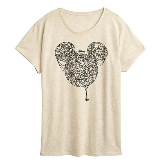 Disney - Mickey Web Head - Women's Short Sleeve Graphic T-Shirt