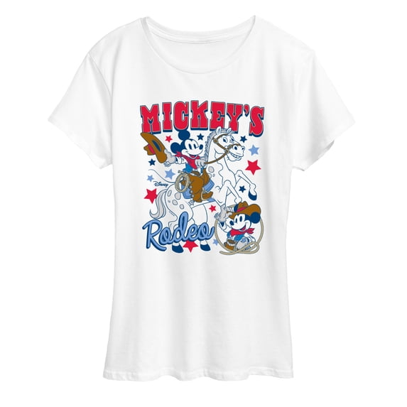 Disney - Mickey Western Americana - Women's Short Sleeve Graphic T-Shirt