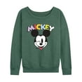 thumbnail image 1 of Disney - Mickey Wink - Women's French Terry Long Sleeve Pullover, 1 of 4