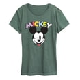 thumbnail image 1 of Disney - Mickey Wink - Women's Short Sleeve Graphic T-Shirt, 1 of 4