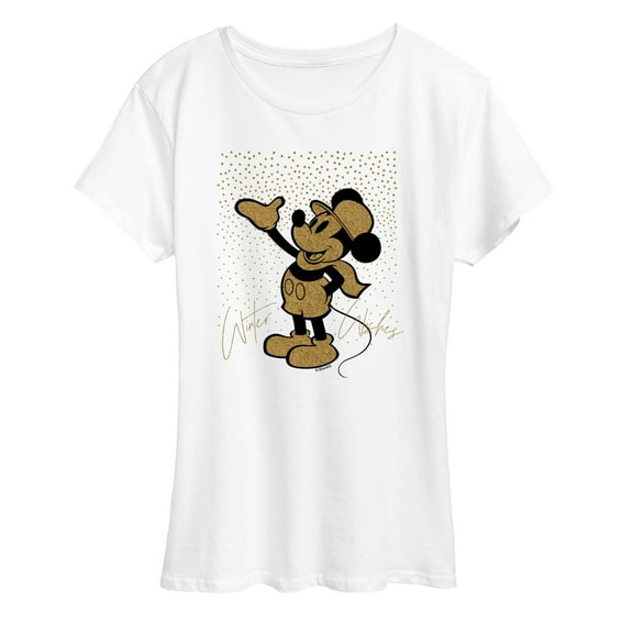 Disney - Mickey Winter Wishes - Women's Short Sleeve Graphic T-Shirt