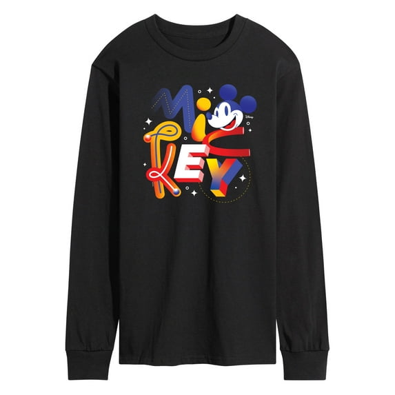 Disney - Mickey Word Art - Men's Long Sleeve T-Shirt
