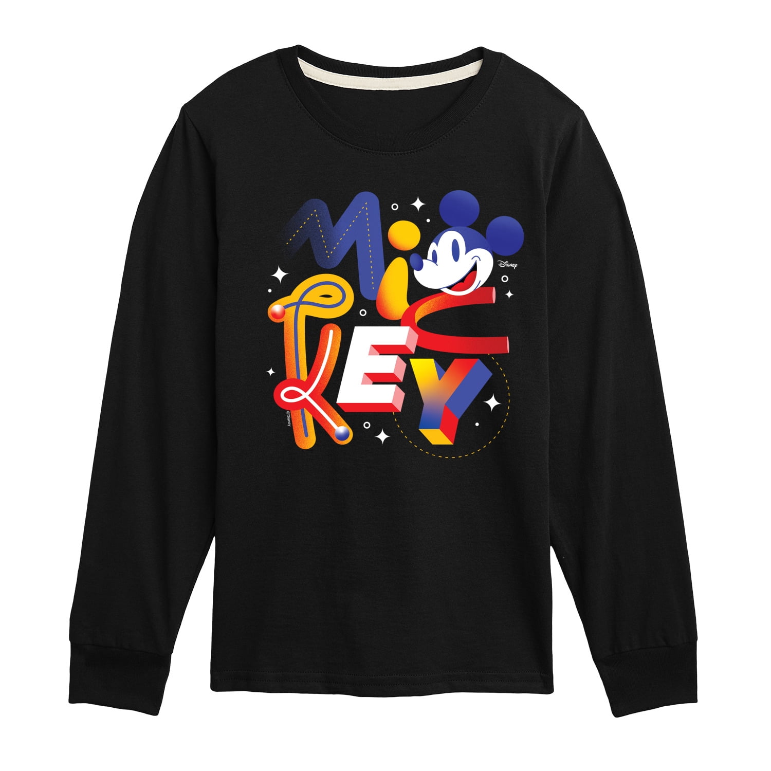 Disney - Mickey Word Art - Toddler & Youth Long Sleeve Graphic T-Shirt ...